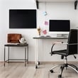 Viztex Glacier Magnetic Glass Dry Erase Board Jet Black 17x23 inch