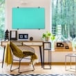 Viztex Glacier Magnetic Glass Dry Erase Board Light Teal 30x40 inch