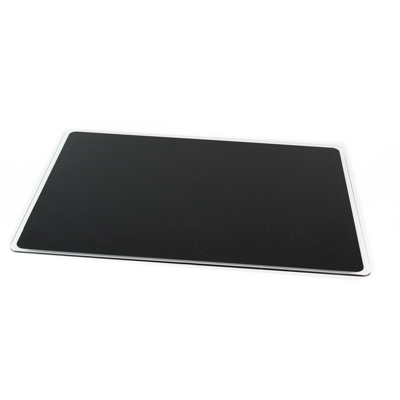 Viztex Glacier Magnetic Glass Dry Erase Board Jet Black 30x40 inch