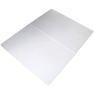 Ecotex White Polypropylene Foldable Chair Mat for Carpets 45x53