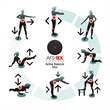 AFS-TEX Active Exercise Wobble Cushion Balance Disc & Pump