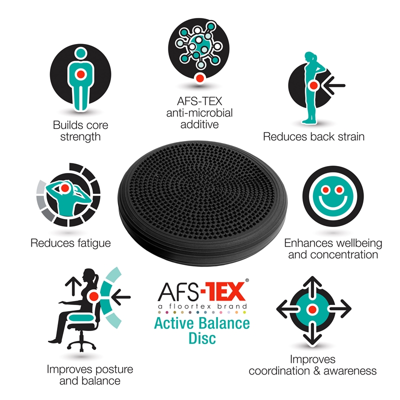 AFS-TEX Active Exercise Wobble Cushion Balance Disc & Pump