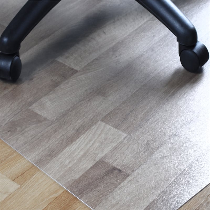 Advantagemat Vinyl Clear Rectangular Chair Mat for Hard Floor - 50