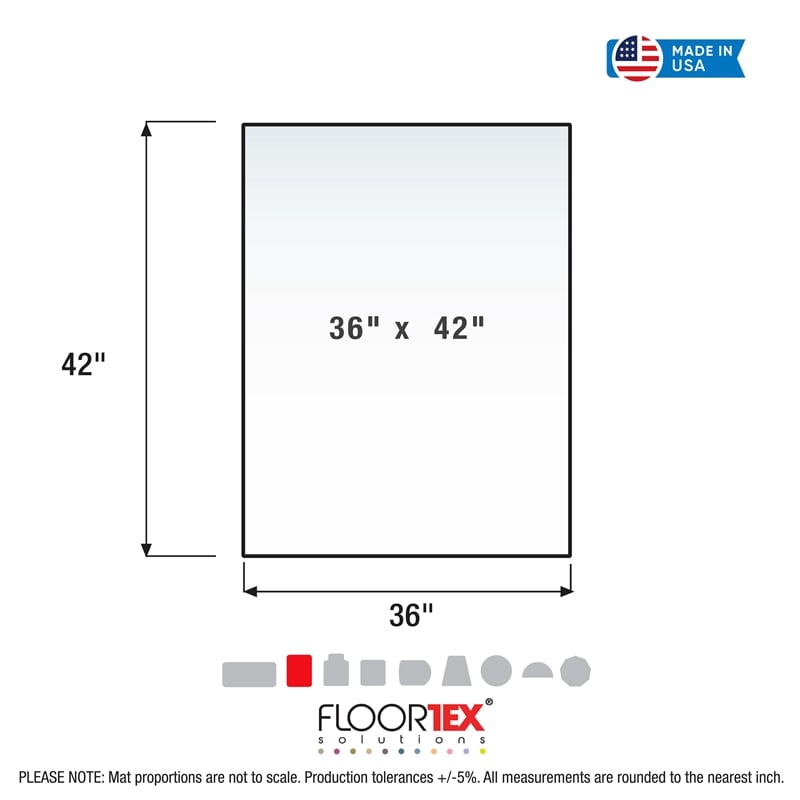 Glaciermat Heavy Duty Glass Chair Mat - HF & Carpets - 36