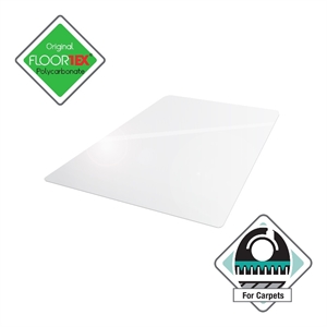 ultimat polycarbonate rectangular chair mat for carpets up to 1/2 45