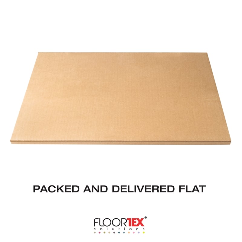 Cleartex Polypropylene Anti-Slip Foldable Chair Mat for Hard Floors - 36