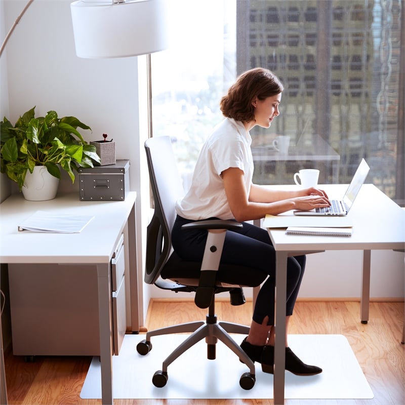 Cleartex Polypropylene Anti-Slip Foldable Chair Mat for Hard Floors - 36