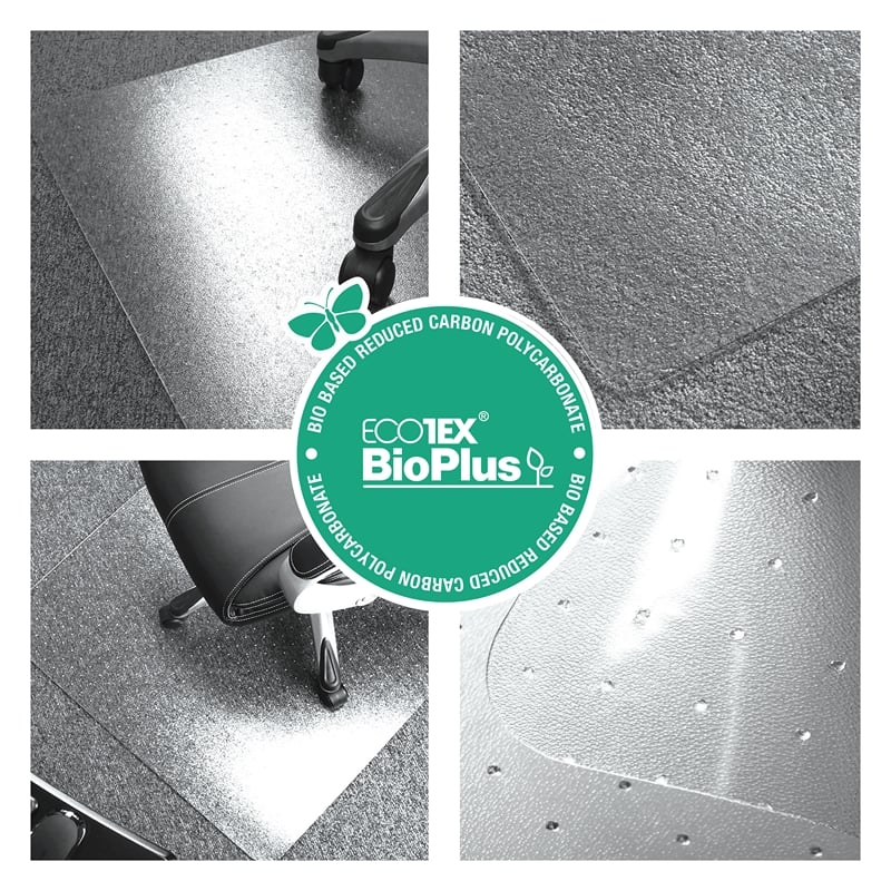 Ecotex BioPlus EcoFriendlyCarbon Neutral Polycarb Chair Mat for Carpet 45
