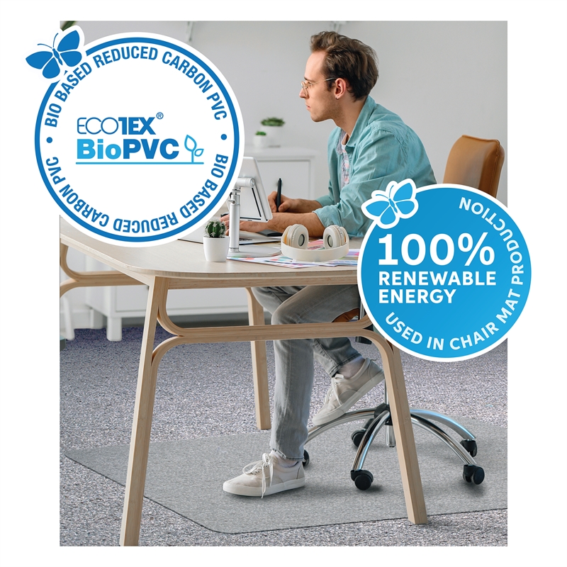 Ecotex BioPVC Chair Mat for Low Pile Carpets up to 1/4