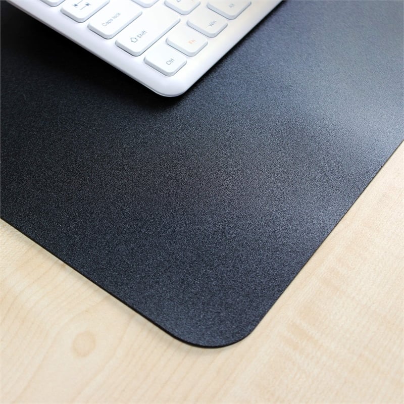 Desktex Black Vinyl Rectangular Desk Pad - 19