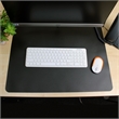 Desktex Black Vinyl Rectangular Desk Pad - 20