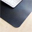 Desktex Black Vinyl Rectangular Desk Pad - 20