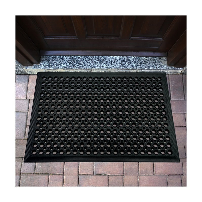 Doortex Open-Top Black Anti-Fatigue Mat - 40