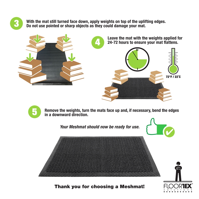 Doortex Meshmat Entrance Mat - Metallic Blue / Orange 16