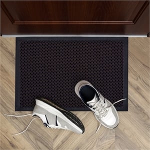 Doortex Meshmat Entrance Mat - Metallic Blue / Orange 31&quot x 47&quot