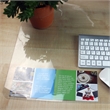Desktex Crystal Clear Vinyl Rectangular Desk Pad - 19