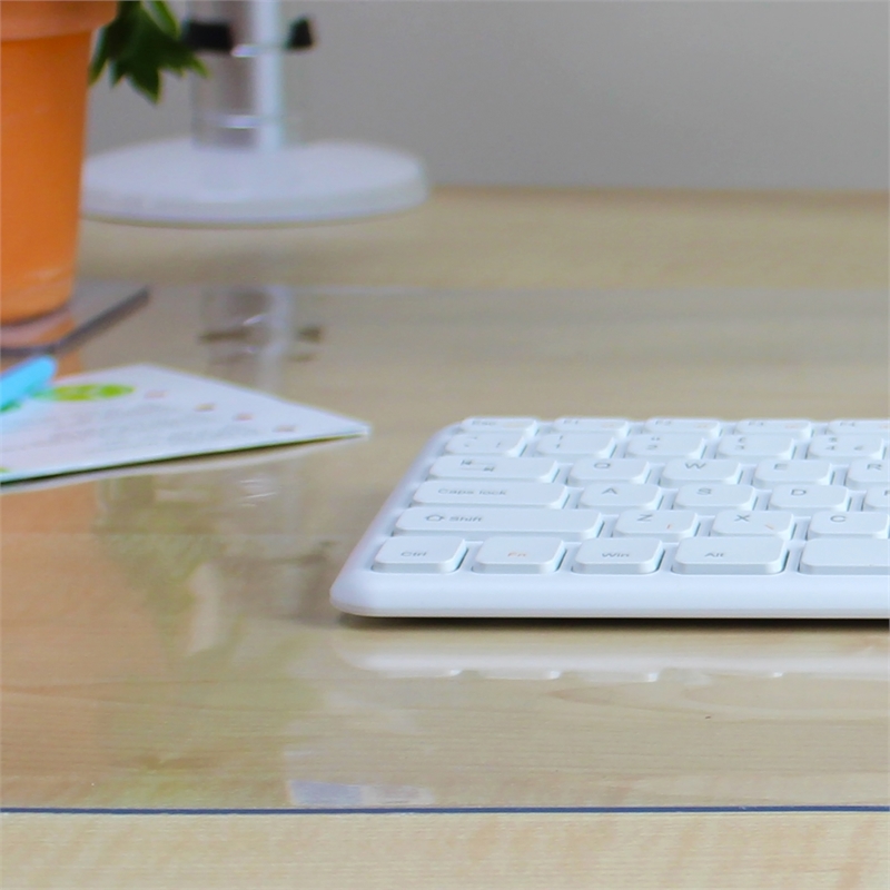 Desktex Crystal Clear Vinyl Rectangular Desk Pad - 19