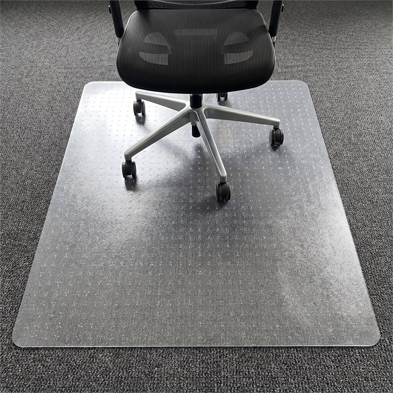 TrYlok Vinyl Rectangular Chair Mat for Low Pile Carpets up to 1/4