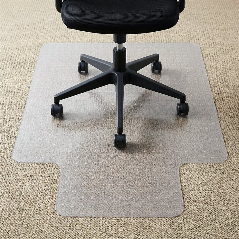 TrYlok Vinyl Lipped Chair Mat for Low Pile Carpets up to 1/4