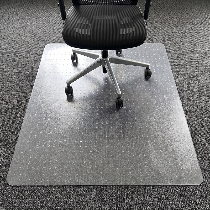 TrYlok Vinyl Rectangular Chair Mat for Low Pile Carpets up to 1/4