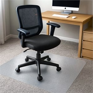 TrYlok Vinyl Rectangular Chair Mat for Low Pile Carpets up to 1/4&quot - 46&quot x 59&quot