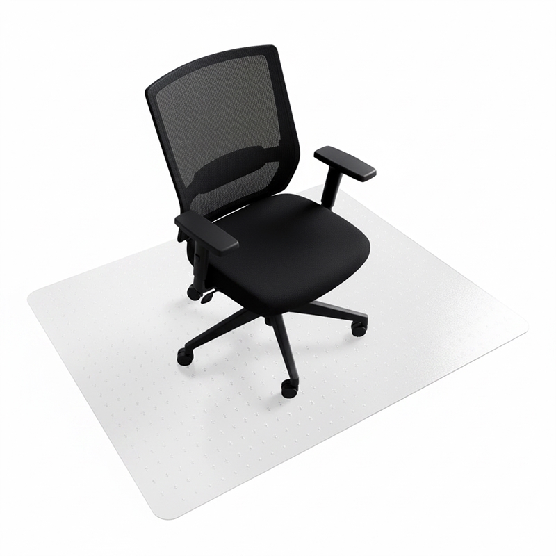 TrYlok Vinyl Rectangular Chair Mat for Low Pile Carpets up to 1/4