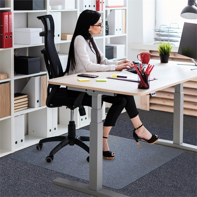 Unomat Anti-Slip Polycarbonate Chair Mat Hard Floors and Carpet Tiles 48