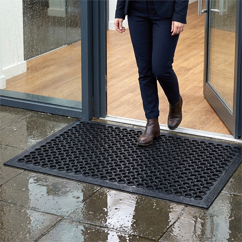 Doortex Open-Top Black Anti-Fatigue Mat - 32
