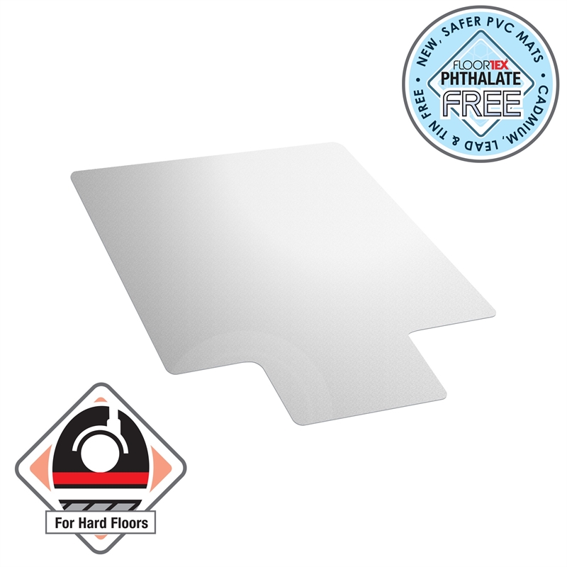 Valuemat Vinly Lipped Chair Mat for Hard Floor - 36
