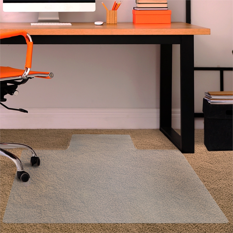 Advantagemat Vinly Lipped Chair Mat for Carpets up to 3/8
