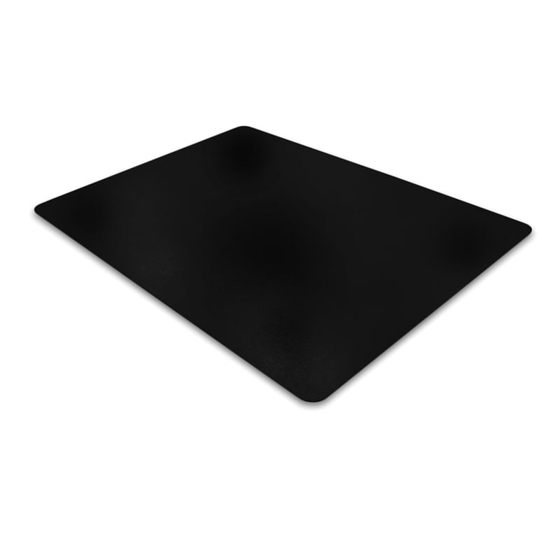 Advantagemat Black Vinly Rectangular Chair Mat for Carpets - 29.5