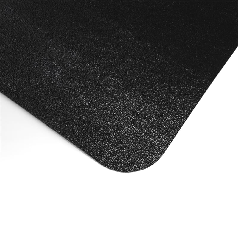 Advantagemat Black Vinly Rectangular Chair Mat for Carpets - 48