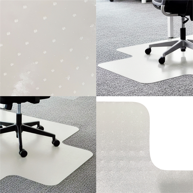 Computer Anti-Static Vinyl Lipped Chair Mat for Carpets up to 3/8
