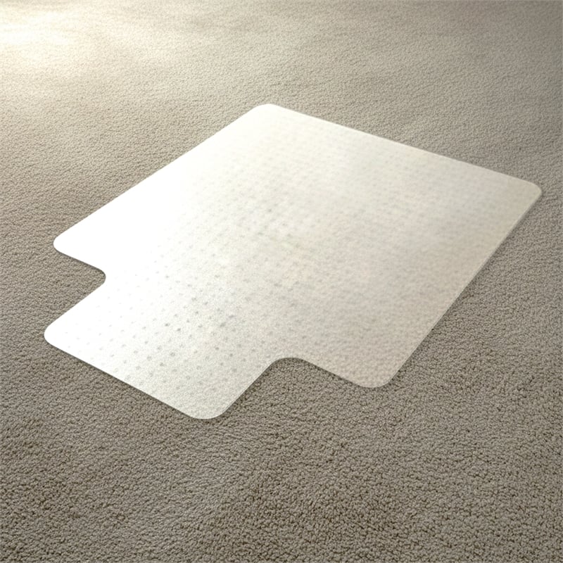 Computer Anti-Static Vinyl Lipped Chair Mat for Carpets up to 3/8