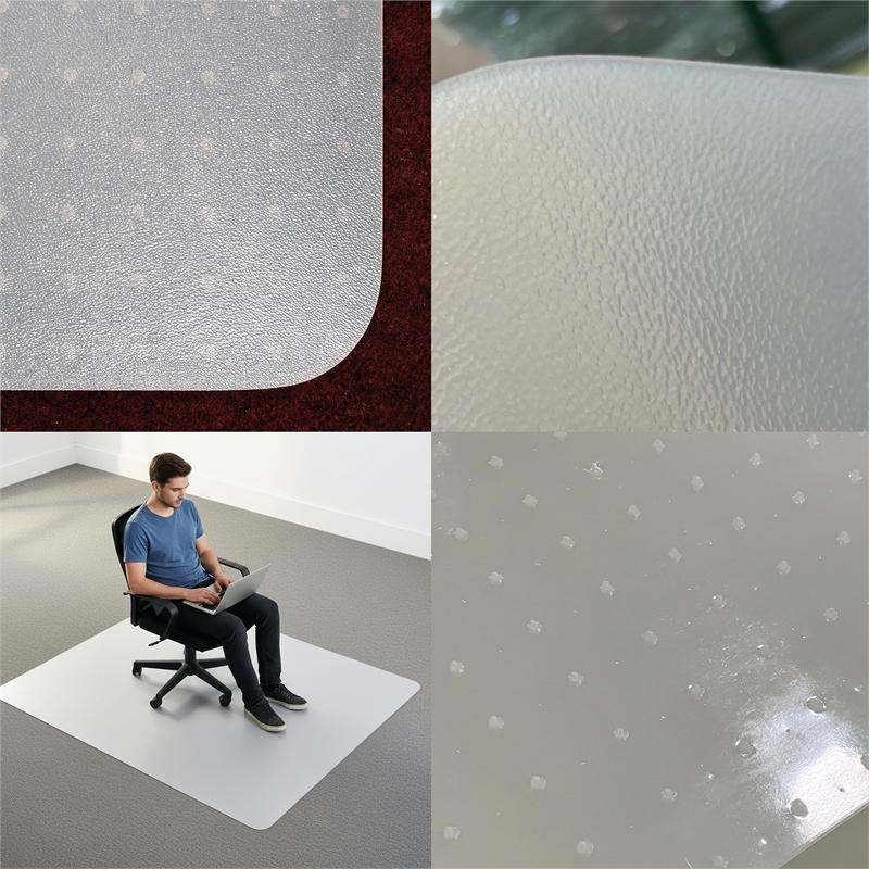 Computer Anti-Static Vinyl Rectangular Chair Mat - 48