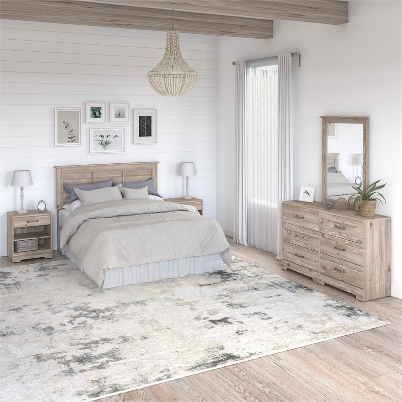 Barnwood Queen Bedroom Set - Hanaposy