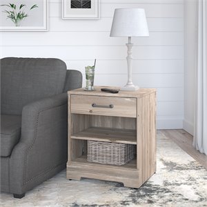 kathy ireland home by bush river brook storage end table - engineered wood