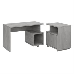 Kathy Ireland Home By Bush Madison Avenue 48W Desk with File Cabinet - Engineered Wood