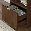 Madison Avenue 48W Desk with File Cabinet in Modern Walnut - Engineered Wood