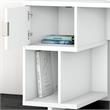 Madison Avenue 60W Desk with Hutch & Storage in Pure White - Engineered Wood