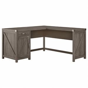 kathy ireland home by bush cottage grove 60w l shaped desk with storage - engineered wood