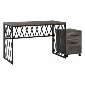 City Park 48W Industrial Desk with Drawers