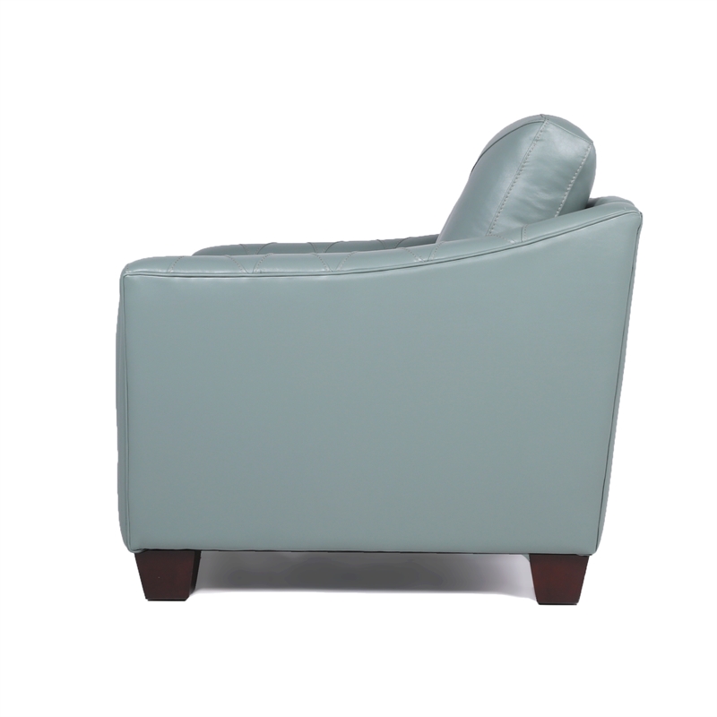 spa blue accent chair