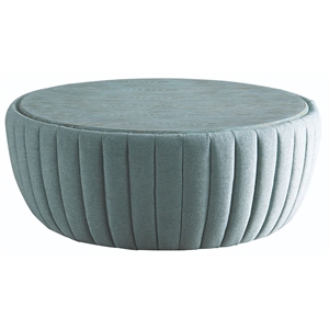 american eagle furniture tufted fabric coffee table in light turquoise