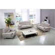 American Eagle Furniture Top Grain Leather Loveseat in Gray