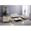 American Eagle Furniture Top Grain Leather Accent Chair in Beige