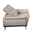 American Eagle Furniture Top Grain Leather Accent Chair in Beige