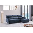 American Eagle Furniture Fabric Left Hand Sitting Sectional in Blue