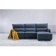 American Eagle Furniture Fabric Left Hand Sitting Sectional in Blue