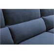 American Eagle Furniture Fabric Left Hand Sitting Sectional in Blue